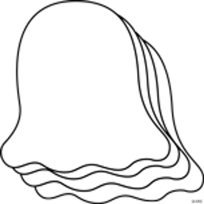 Creative Shapes Etc. - Small Single Color Creative Foam Craft Cut-outs - Ghost