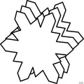 Creative Shapes Etc. - Small Single Color Creative Foam Craft Cut-outs - Snowflake