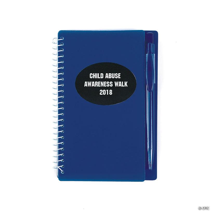 Customizable Blue Spiral Notebooks with Pens - 12 Pc. for School Events | Elite Festo