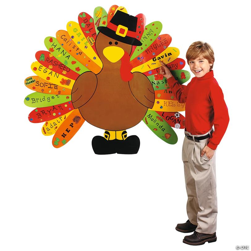 DIY Thanksgiving Turkey Classroom Bulletin Board Set – 26 Pc.