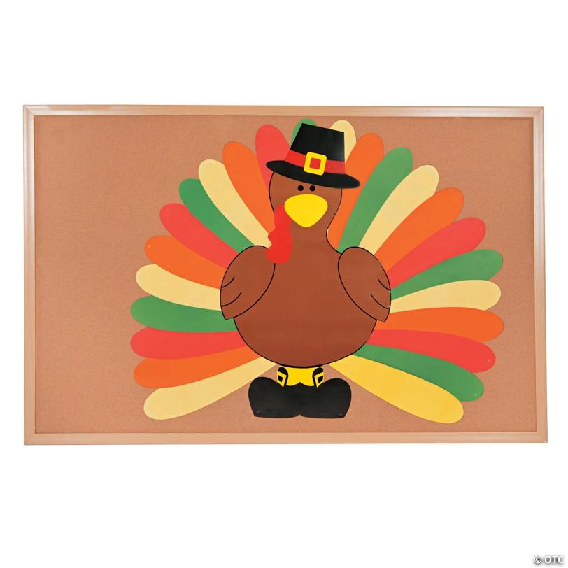 DIY Thanksgiving Turkey Classroom Bulletin Board Set – 26 Pc.