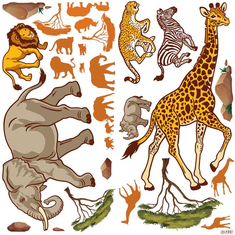 Design-A-Room African Safari VBS Backdrop Set - 58 Pc.