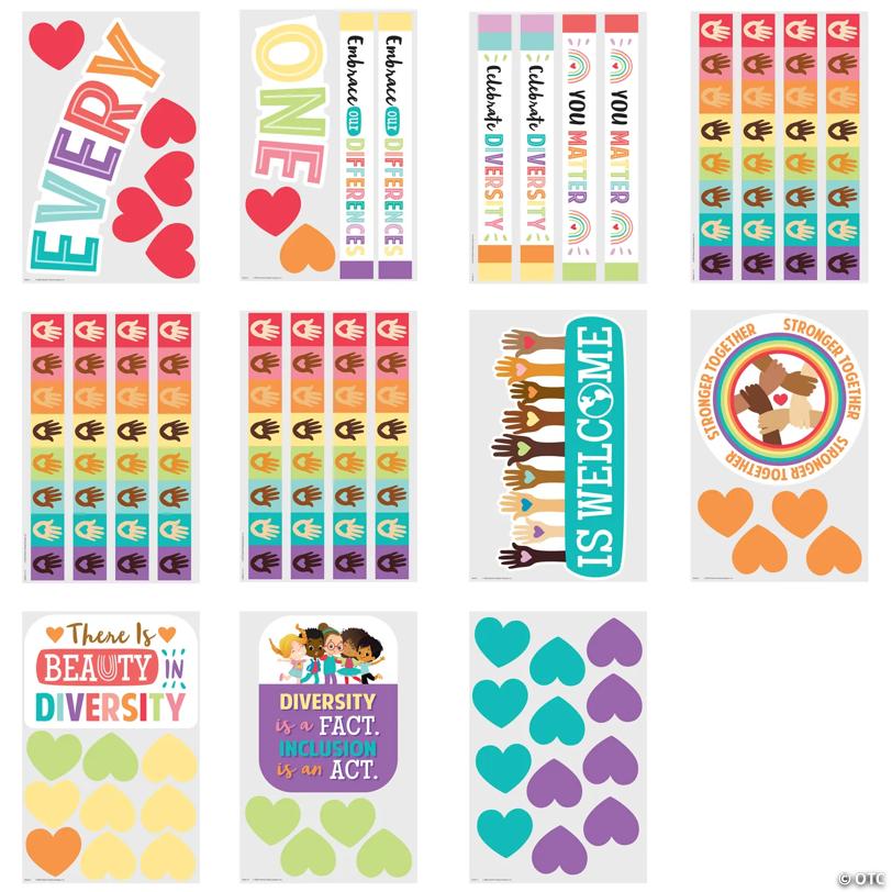 Diversity & Inclusion Bulletin Board Set - 60 Pc.