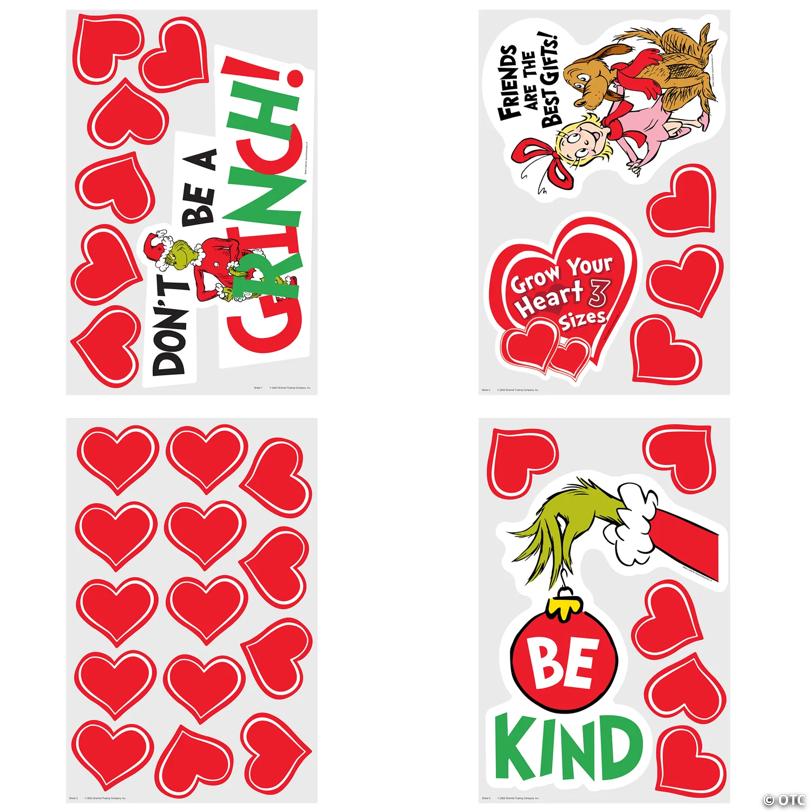 Dr. Seuss™ The Grinch Be Kind Cardstock Classroom Door Decorating Kit - 32 Pc.