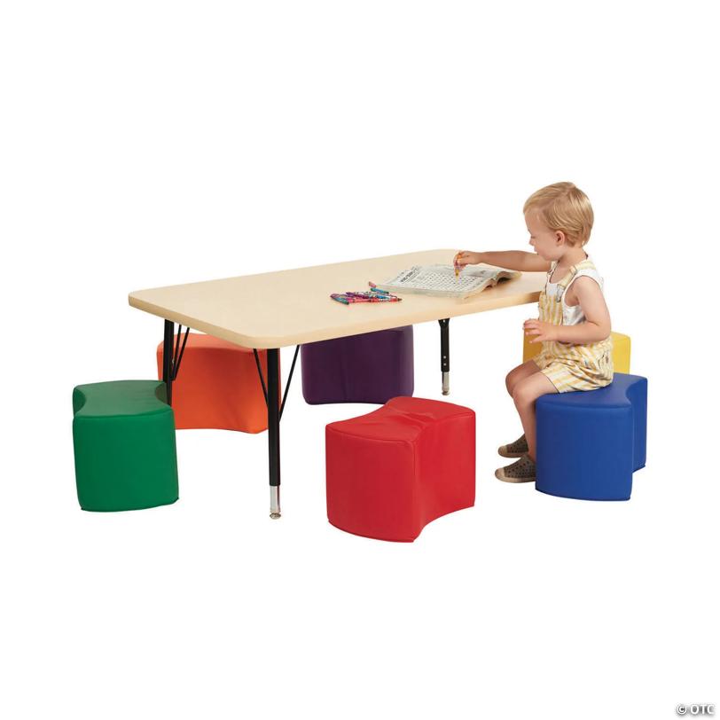 Factory Direct Partners SoftScape Butterfly Seating Set 10 in Height, 6-Piece - Assorted