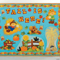 Fall Harvest Scarecrow Cardstock Classroom Bulletin Board Set - 150 Pc.