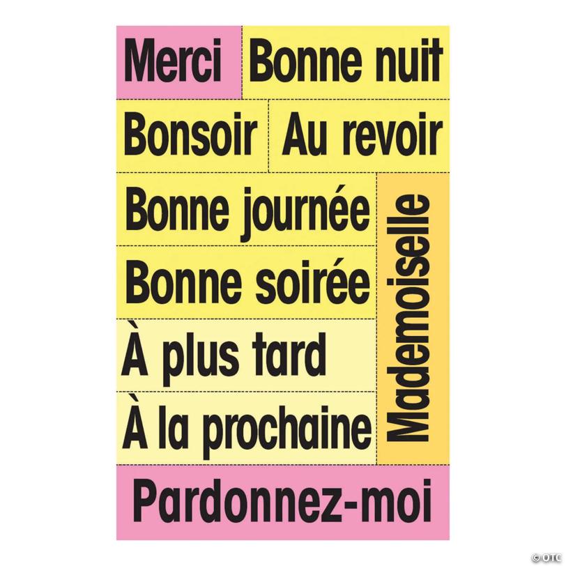 French High-Frequency Vocabulary Card Set
