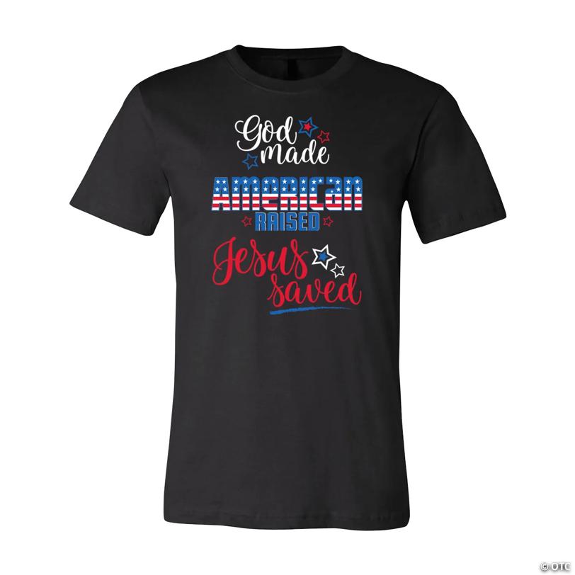 God Made American Raised Adult’s T-Shirt Elite Festo