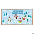 God Made Me Unique Snowman Cardstock Classroom Bulletin Board Set - 65 Pc.