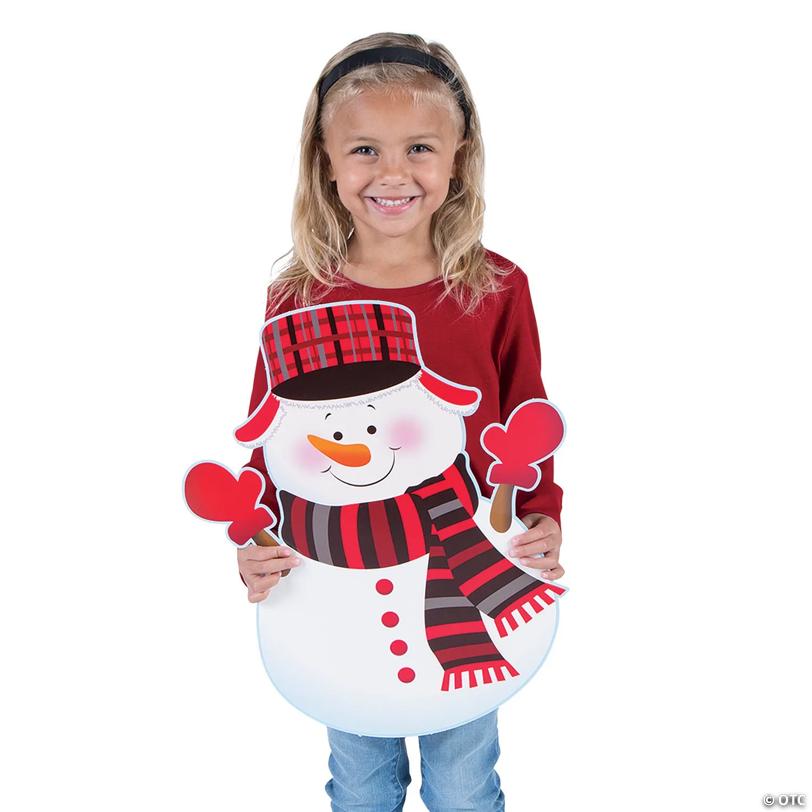 God Made Me Unique Snowman Cardstock Classroom Bulletin Board Set - 65 Pc.