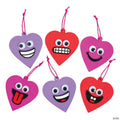 Goofy Valentine Heart Ornament Craft Kit - Makes 24