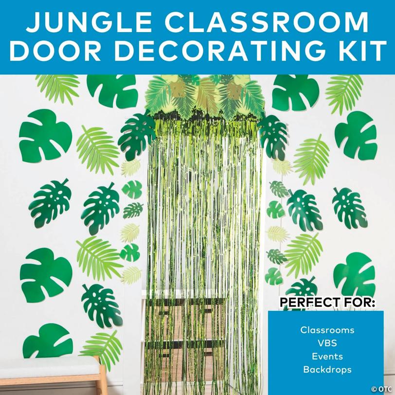 Green Jungle Classroom Door Decorating Kit - 26 Pc.
