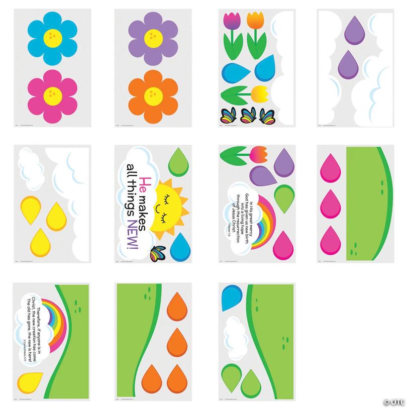 He Makes All Things New Classroom Bulletin Board Set - 48 Pc.