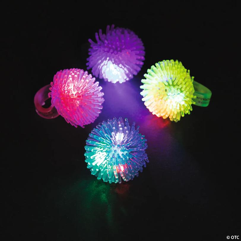 Hedgehog Flashing Ring Valentine Exchanges with Card for 36