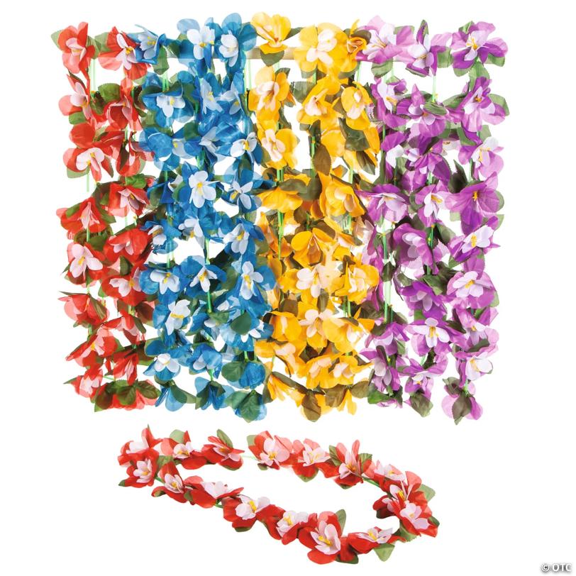 Hibiscus Polyester Leis - 12 Pc. | Elite Festo
