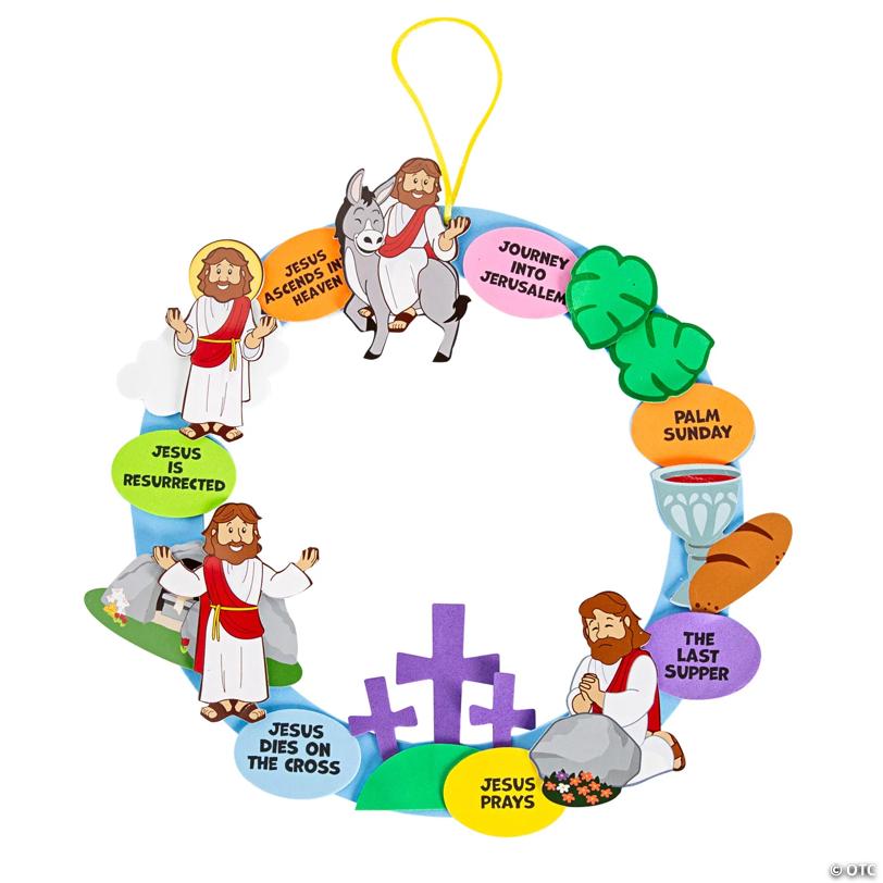 Holy Week Wreath Foam Craft Kit- Makes 12