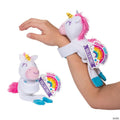 Hugging Stuffed Unicorn Slap Bracelets Valentine Exchanges with Card for 12