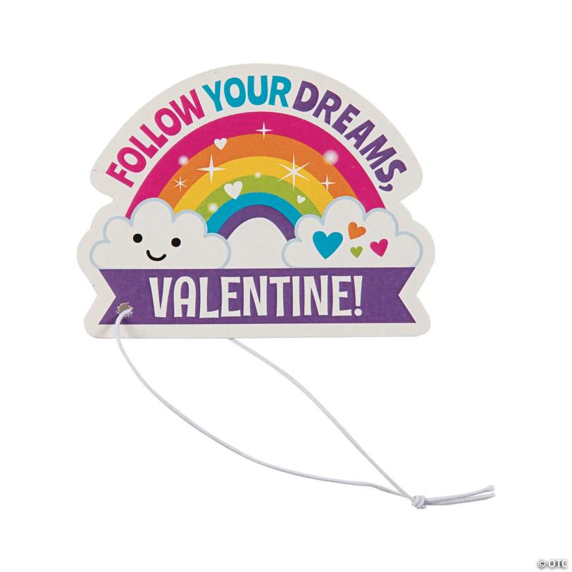 Hugging Stuffed Unicorn Slap Bracelets Valentine Exchanges with Card for 12