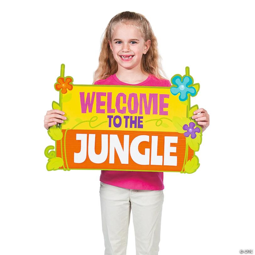 Jungle Bulletin Board Set - 91 Pc.
