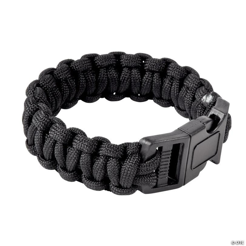Large Black Paracord Bracelets - 6 Pc. | Elite Festo