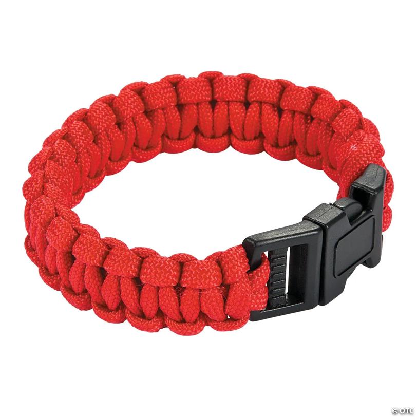 Large Red Paracord Bracelets - 6 Pc. | Elite Festo