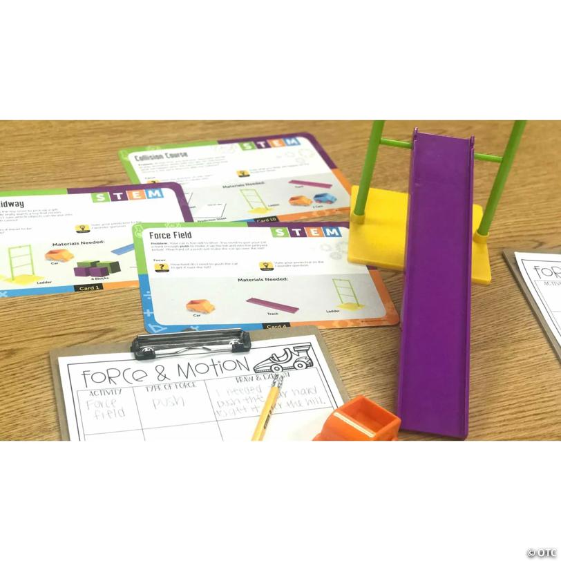 Learning Resources STEM Force & Motion Activity Learning Challenge Set - 21 Pc.