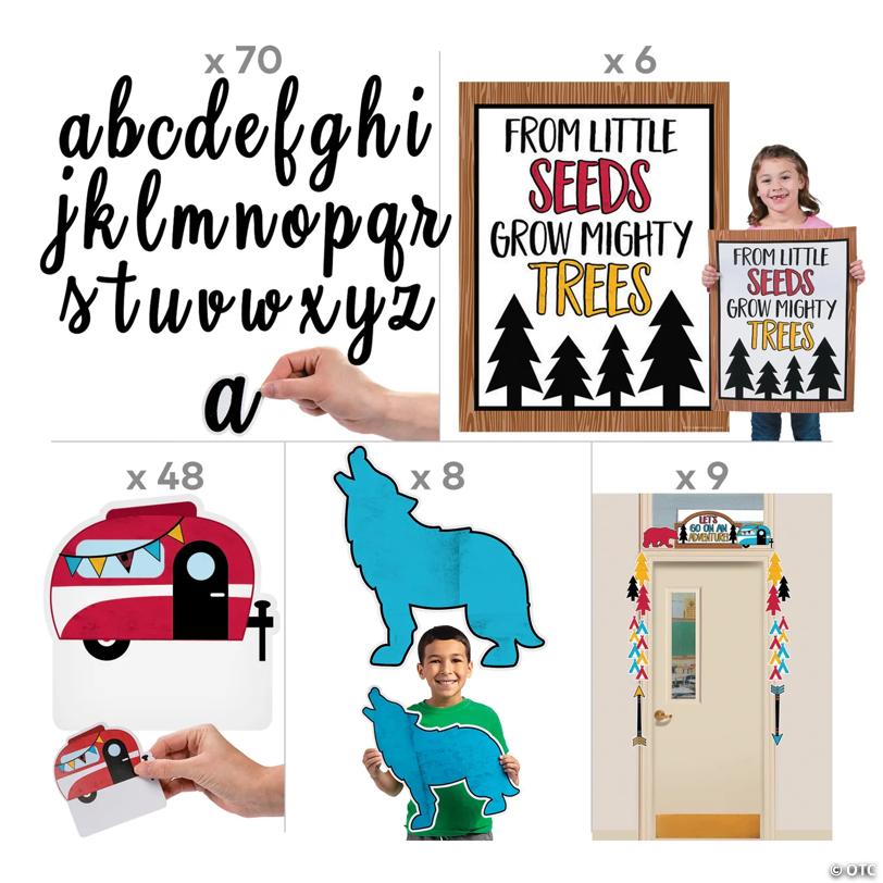 Let’s Go on an Adventure Classroom Decorating Kit - 141 Pc.