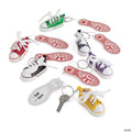 Let's Kick It Tennis Shoe Keychains Valentine Exchanges with Card for 12