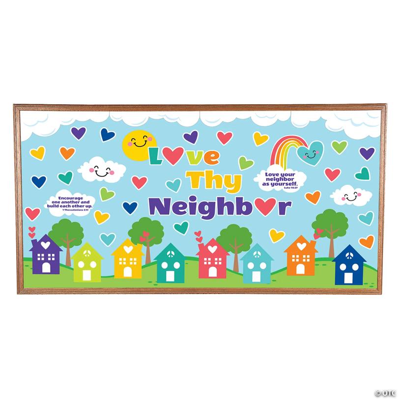 Love Thy Neighbor Bulletin Board Set - 13 Pc.
