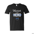 Married to My Hero Police Adult’s T-Shirt Elite Festo