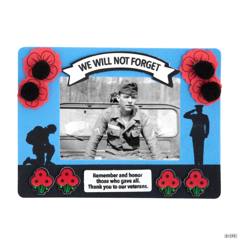 Memorial Day Picture Frame Magnet Craft Kit - Makes 12