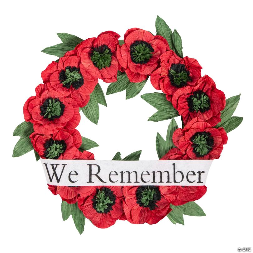 Memorial Day Poppy Wreath
