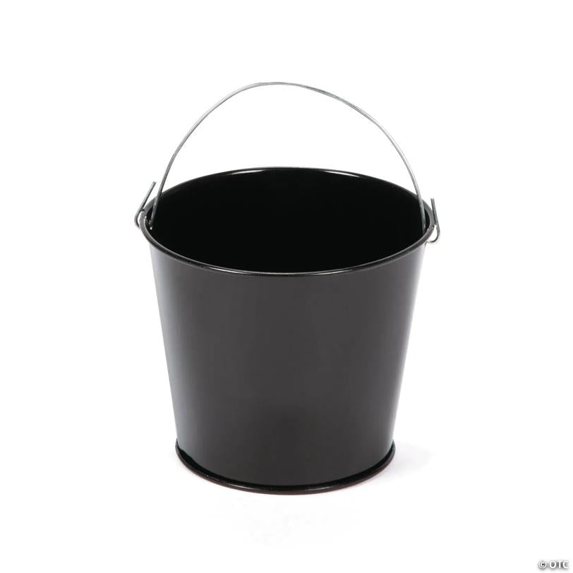 Mini Black Favor Pails - 12 Pc. | Elite Festo