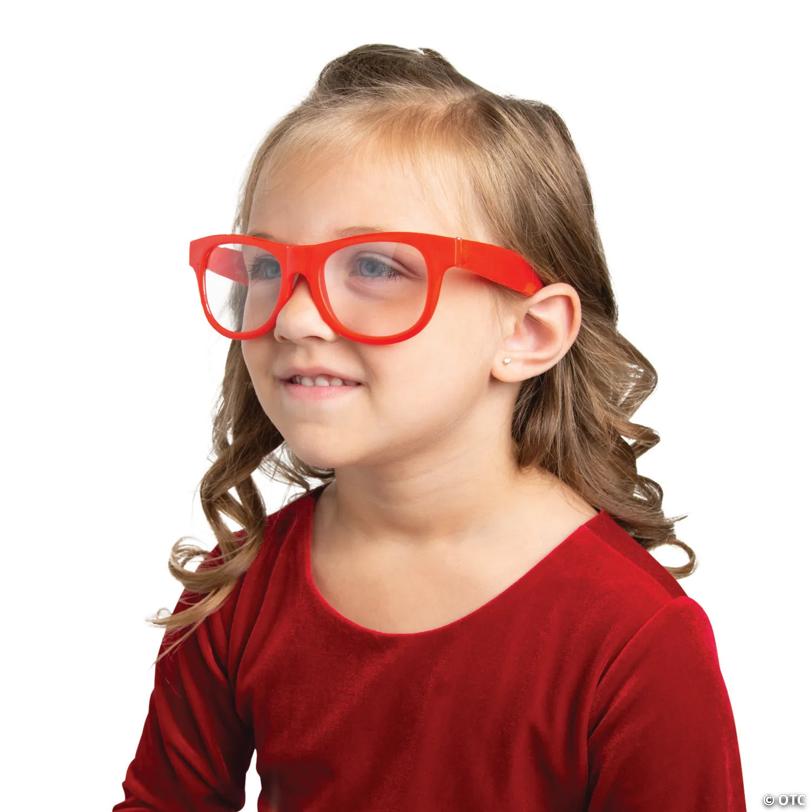 Nerdy Clear Lens Glasses Valentine Exchanges with Card for 12
