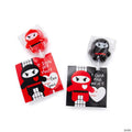 Ninja Lollipop Valentine Exchanges with Card for 12
