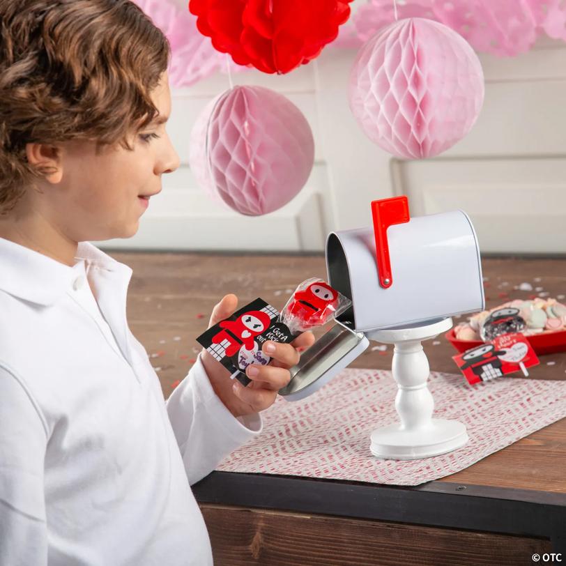 Ninja Lollipop Valentine Exchanges with Card for 12