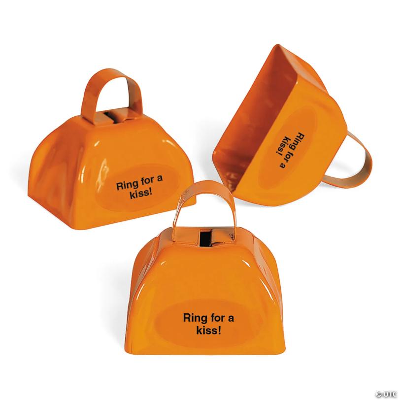 Orange Personalized Cowbells - 12 Pc. | Elite Festo