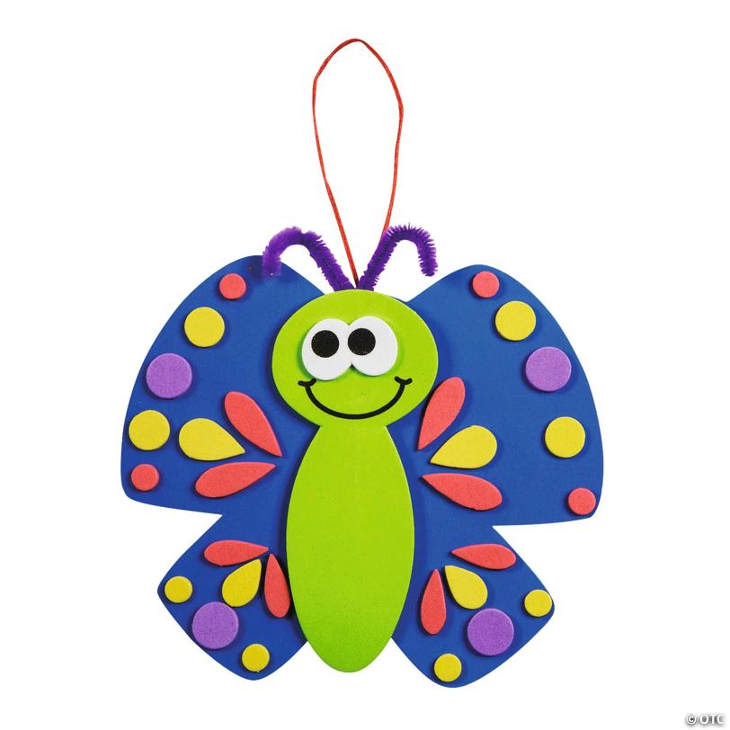 Paper Plate Butterfly Craft Kit - Makes 12