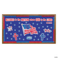 Patriotic Religious Stars & Stripes Bulletin Board Set - 71 Pc.