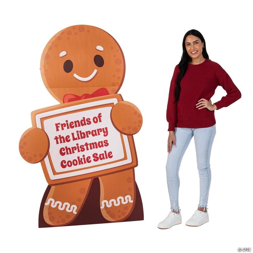 Personalized Gingerbread Life-Size Cardboard Cutout Stand-Up
