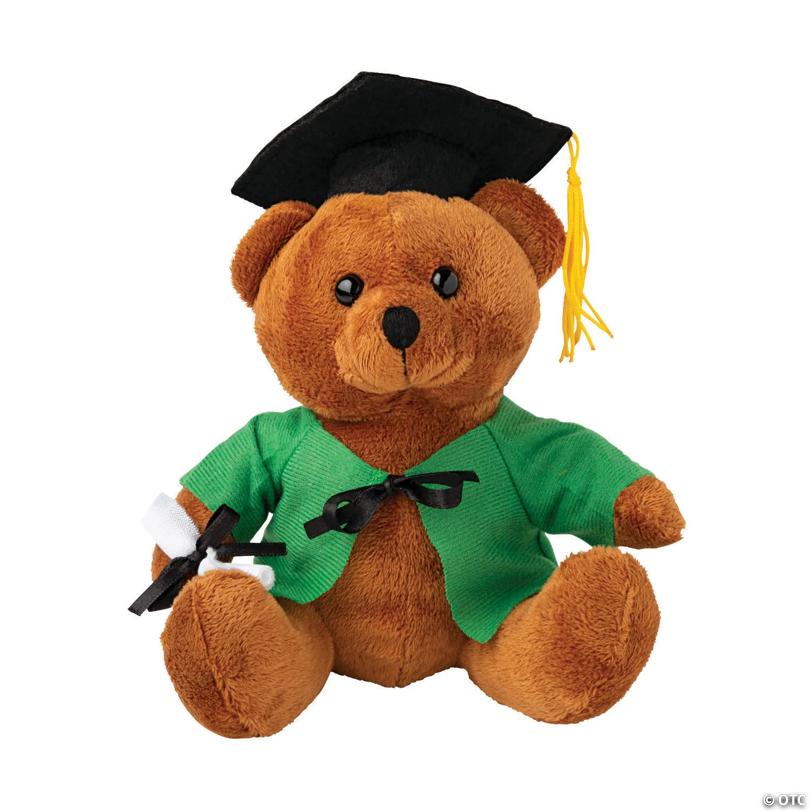 Personalized Graduation Stuffed Bear - Green | Elite Festo