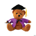 Personalized Graduation Stuffed Bear with Purple Shirt | Elite Festo