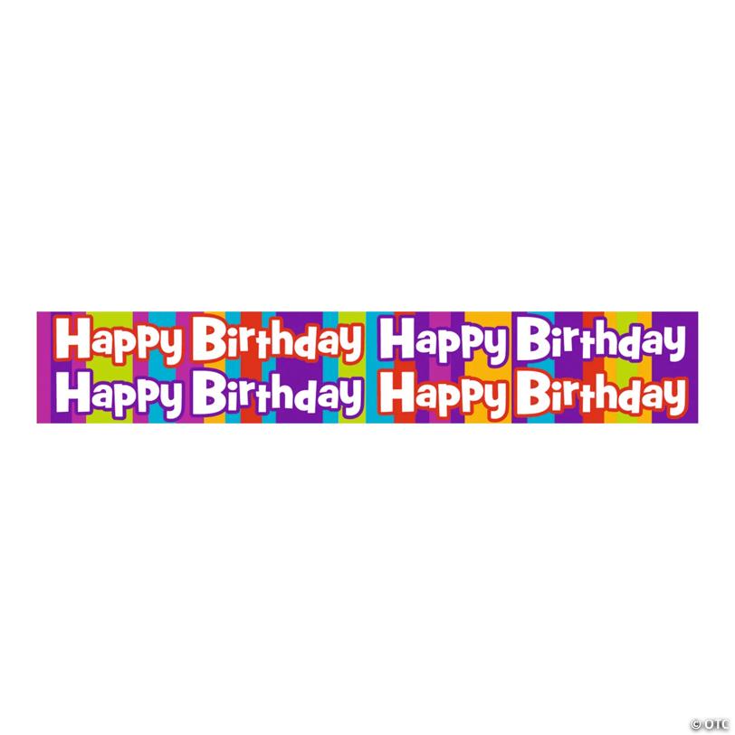 Personalized Happy Birthday Stripe Pencils - 24 Pc.