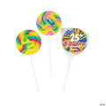 Personalized Happy Birthday Swirl Lollipops - 24 Pc.