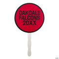 Personalized Open Text Round Hand Fans - 12 Pc. | Elite Festo
