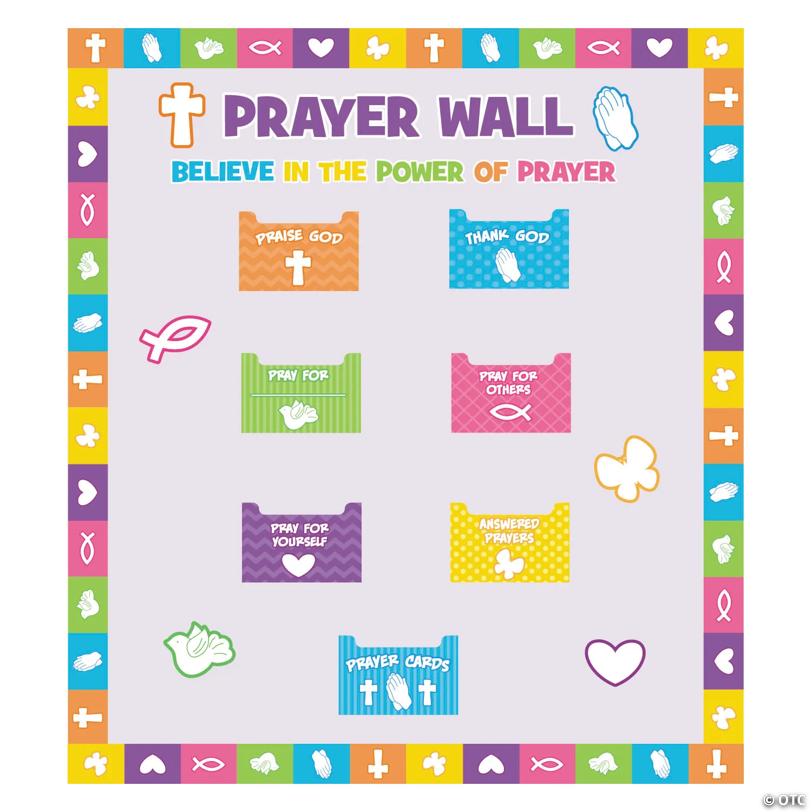 Prayer Wall Bulletin Board Set - 134 Pc.