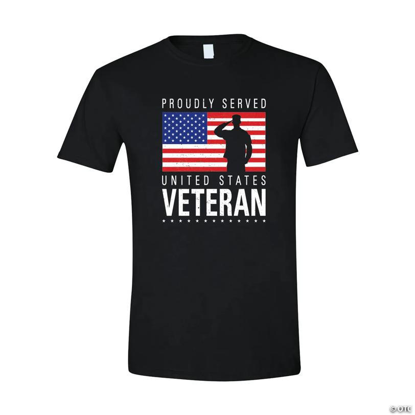 Proudly Served Veteran  Adult's T-Shirt