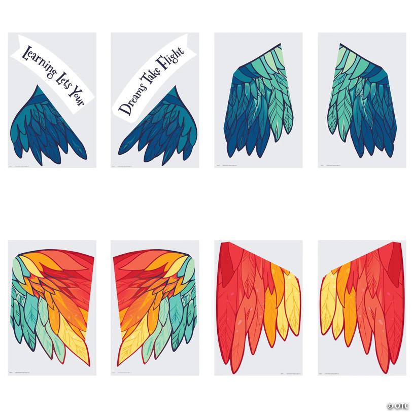 Rainbow Wings Classroom Wall Statement Piece - 10 Pc.