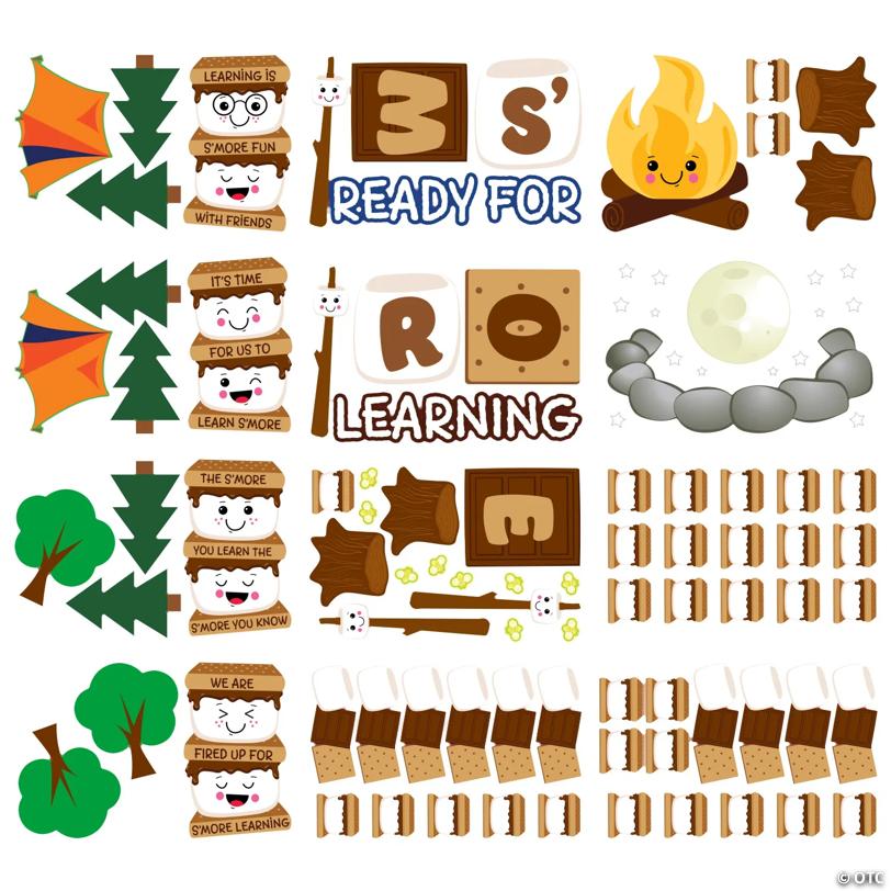 Ready for S’More Learning Classroom Bulletin Board Set - 104 Pc.