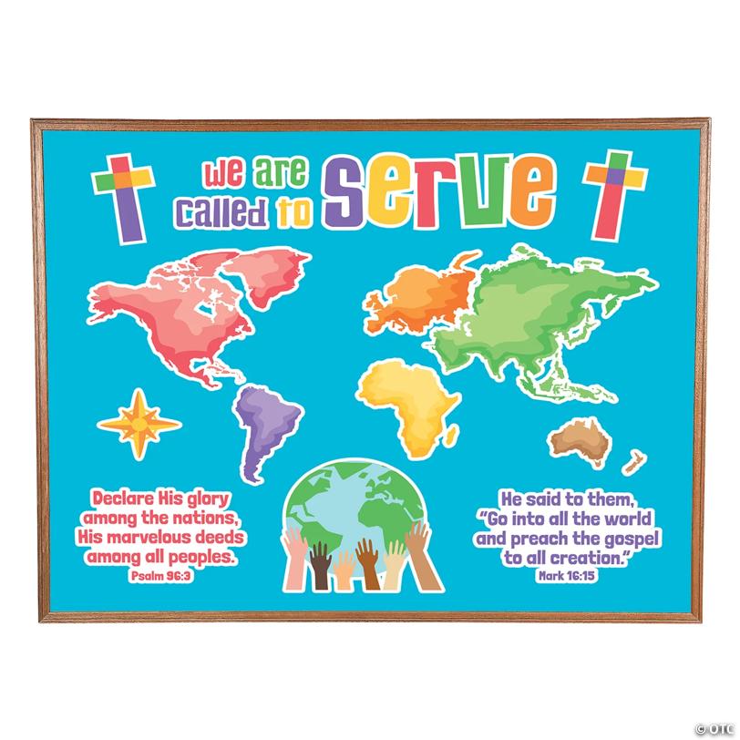 Religious Called to Serve Classroom Bulletin Board Set – 23 Pc.